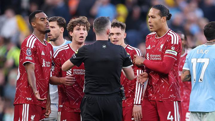 Ryan Gravenberch (left) is suspended after his red card vs. Manchester City. 