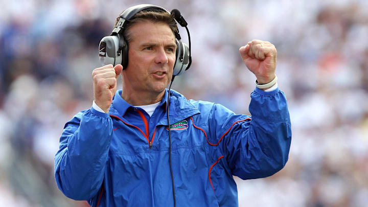 Former Florida Gators head coach Urban Meyer won two national titles in his six seasons with the program.