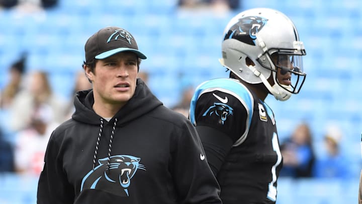 Luke Kuechly and Cam Newton