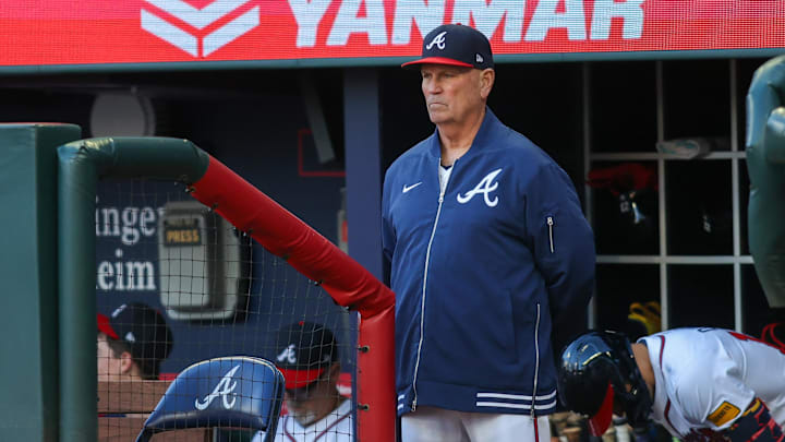 Atlanta Braves manager Brian Snitker Atlanta Braves manager Brian Snitker