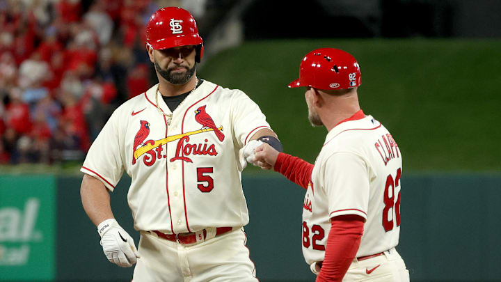 Albert Pujols disputó 12 temporadas con los Cardenales de San Luis