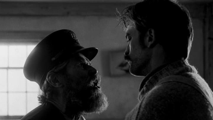Williem Dafoe and Robert Pattinson in director Robert Eggers' THE LIGHTHOUSE
