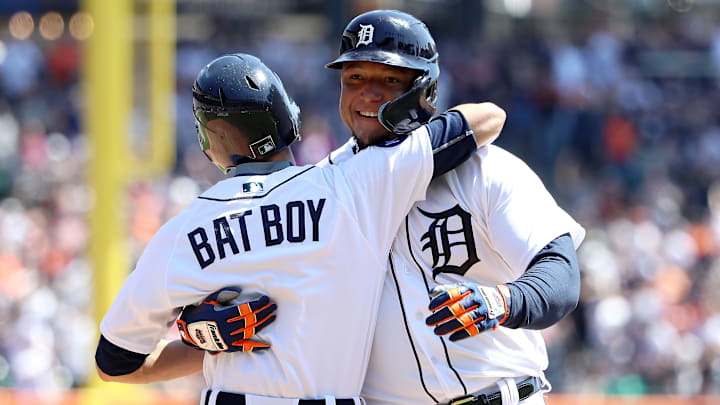 Cabrera celebró con todo el personal de los Tigres