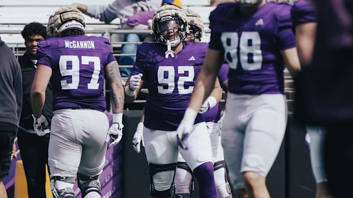 Bryce Butler (92) waits his turn during a 2024 practice. Bryce Butler (92) waits his turn during a 2024 practice.
