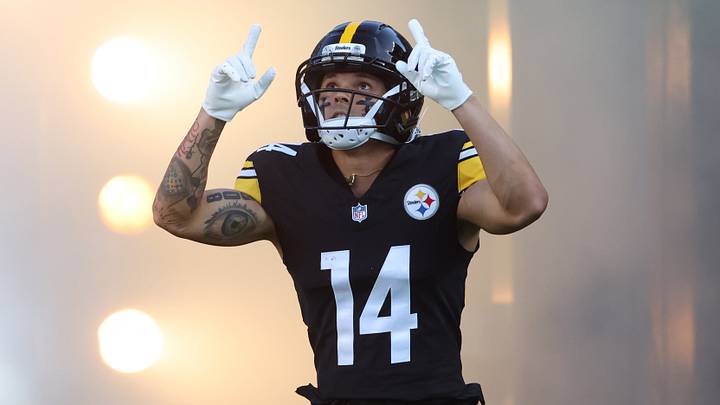 Aug 21, 2026; Pittsburgh, Pennsylvania, USA; Pittsburgh Steelers wide receiver Roman Wilson (14) takes the field to play the New York Jets at Acrisure Stadium. Aug 21, 2026; Pittsburgh, Pennsylvania, USA; Pittsburgh Steelers wide receiver Roman Wilson (14) takes the field to play the New York Jets at Acrisure Stadium.