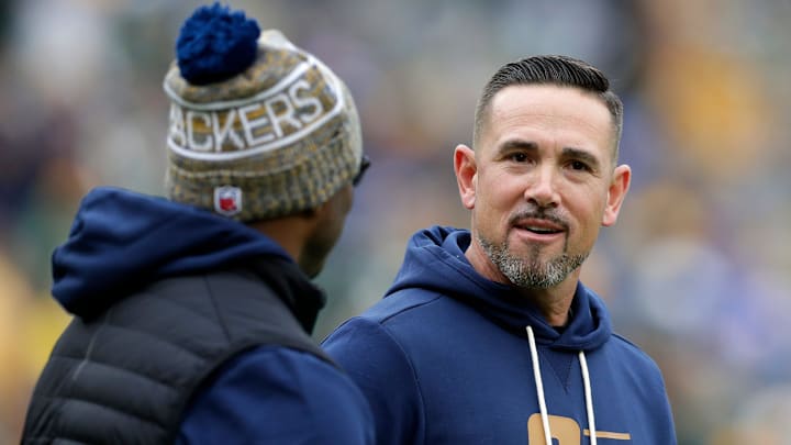 Green Bay Packers head coach Matt LaFleur on the field before the game against the Carolina Panthers on Nov. 2, 2025, at Lambeau Field in Green Bay, Wis.