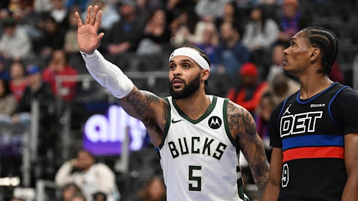 The Bucks are road underdogs against the Pistons on Friday night.