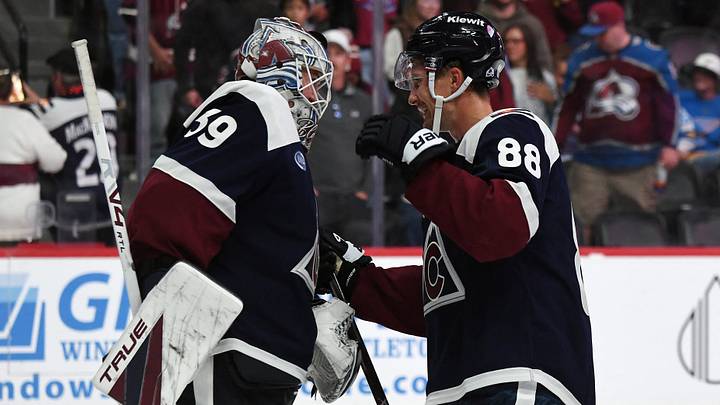 Colorado Avalanche goalie Mackenzie Blackwood and center Martin Necas Mandatory Credit: Christopher Hanewinckel-Imagn Images Colorado Avalanche goalie Mackenzie Blackwood and center Martin Necas Mandatory Credit: Christopher Hanewinckel-Imagn Images