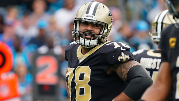 New Orleans Saints center Erik McCoy (78) New Orleans Saints center Erik McCoy (78)