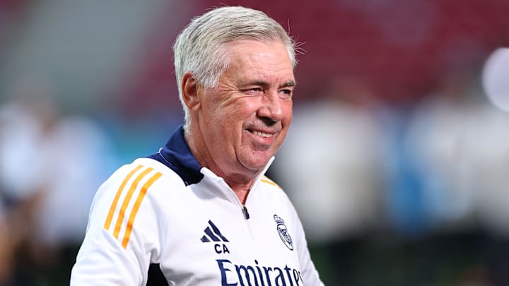 Carlo Ancelotti, favori au Trophée d'entraîneur masculin lors du Ballon d'Or 2024 ? Carlo Ancelotti, favori au Trophée d'entraîneur masculin lors du Ballon d'Or 2024 ?