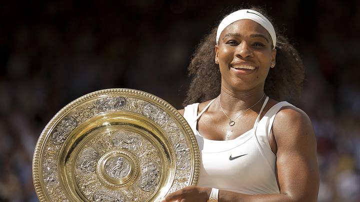 Serena Williams at the 2015 Wimbledon Championships.