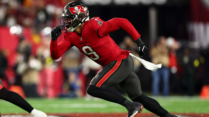 Joe Tryon-Shoyinka's time with the Tampa Bay Buccaneers has officially come to an end after he signed with the Browns in free agency.