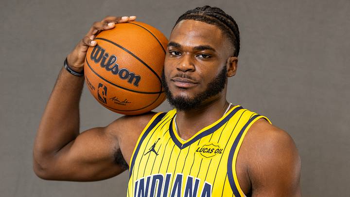 Sep 28, 2026; Indianapolis, IN, USA; Indiana Pacers forward Jarace Walker (5) poses for a photo during media day. Mandatory Credit: Trevor Ruszkowski-Imagn Images Sep 28, 2026; Indianapolis, IN, USA; Indiana Pacers forward Jarace Walker (5) poses for a photo during media day. Mandatory Credit: Trevor Ruszkowski-Imagn Images