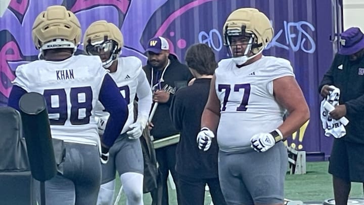 Utah transfer Simote Pepa is listed at 6-foot-3 and 350 pounds for the Huskies. 