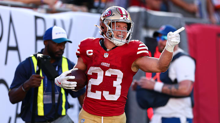 San Francisco 49ers running back Christian McCaffrey
