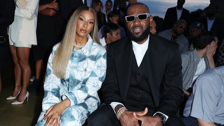 LeBron James with wife Savannah James