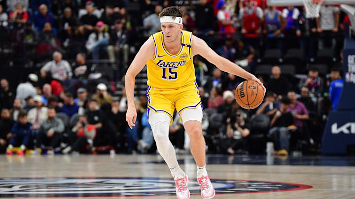 Los Angeles Lakers wing Austin Reaves left the game against the Los Angeles Clippers on Friday night with a calf injury.