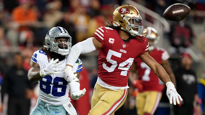 San Francisco 49ers linebacker Fred Warner (54)