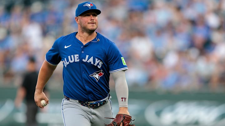 Ty France (2) heads to the dugout after the first inning against the Kansas City Royals. Ty France (2) heads to the dugout after the first inning against the Kansas City Royals.