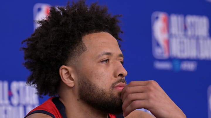 Feb 13, 2026; Inglewood, California, USA;  Team USA Stars guard Cade Cunningham (2): Jayne Kamin-Oncea-Imagn Images