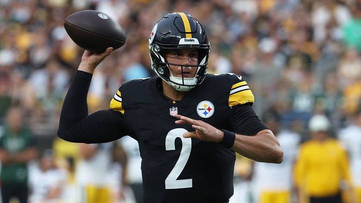 Aug 13, 2026; Pittsburgh, Pennsylvania, USA; Pittsburgh Steelers quarterback Mason Rudolph (2) passes against the Green Bay Packers during the first quarter at Acrisure Stadium. Mandatory Credit: Charles LeClaire-Imagn Images Aug 13, 2026; Pittsburgh, Pennsylvania, USA; Pittsburgh Steelers quarterback Mason Rudolph (2) passes against the Green Bay Packers during the first quarter at Acrisure Stadium. Mandatory Credit: Charles LeClaire-Imagn Images
