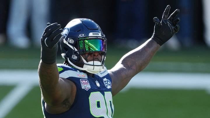 Feb 8, 2026; Santa Clara, CA, USA; Seattle Seahawks defensive tackle Jarran Reed (90) warms up before playing against the New England Patriots in Super Bowl LX at Levi's Stadium. Mandatory Credit: Kirby Lee-Imagn Images Feb 8, 2026; Santa Clara, CA, USA; Seattle Seahawks defensive tackle Jarran Reed (90) warms up before playing against the New England Patriots in Super Bowl LX at Levi's Stadium. Mandatory Credit: Kirby Lee-Imagn Images
