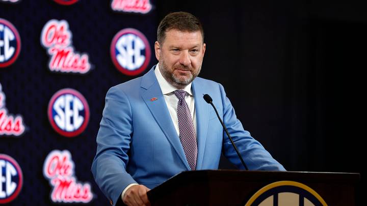Ole Miss Rebels head coach Chris Beard speaks during the SEC Basketball Tipoff at Grand Bohemian Hotel Mountain Brook. Ole Miss Rebels head coach Chris Beard speaks during the SEC Basketball Tipoff at Grand Bohemian Hotel Mountain Brook.