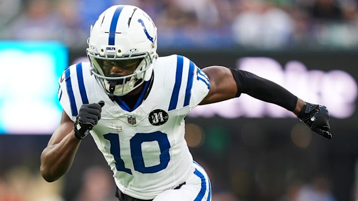 Indianapolis Colts wide receiver Adonai Mitchell Indianapolis Colts wide receiver Adonai Mitchell
