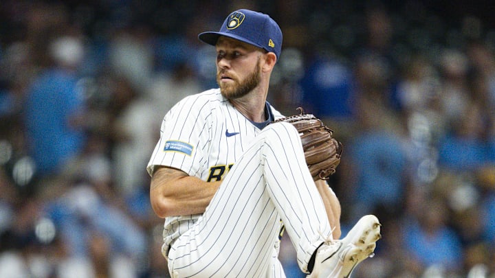 Milwaukee Brewers reliever Tyler Jay throws during a game against the Miami Marlins on July 24 at American Family Fields.