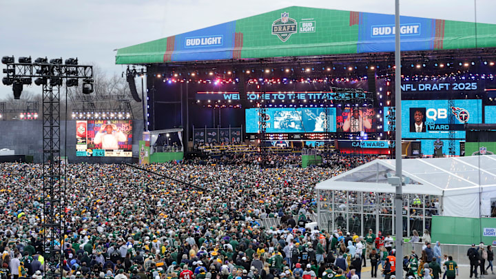 Hundreds of thousands of fans attended the NFL draft in Green Bay.