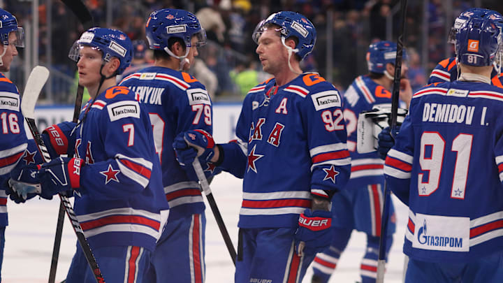 Evgeny Kuznetsov, known as Yevgeni Kuznetsov (92) SKA Hockey...
