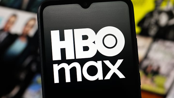 In this photo illustration, the HBO Max logo is seen...