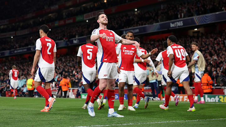 Declan Rice struck twice with outstainding free-kicks on a memorable Emirates night