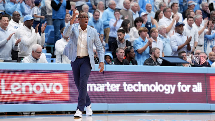 Head Coach Hubert Davis during Alabama v North Carolina