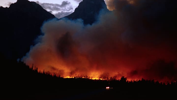 Wildfire in Wyoming