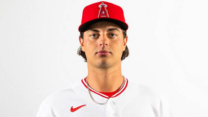 Feb 18, 2026; Tempe, AZ, USA; Los Angeles Angels pitcher Tyler Bremner poses for a portrait during photo day at Tempe Diablo Stadium. Mandatory Credit: Mark J. Rebilas-Imagn Images Feb 18, 2026; Tempe, AZ, USA; Los Angeles Angels pitcher Tyler Bremner poses for a portrait during photo day at Tempe Diablo Stadium. Mandatory Credit: Mark J. Rebilas-Imagn Images