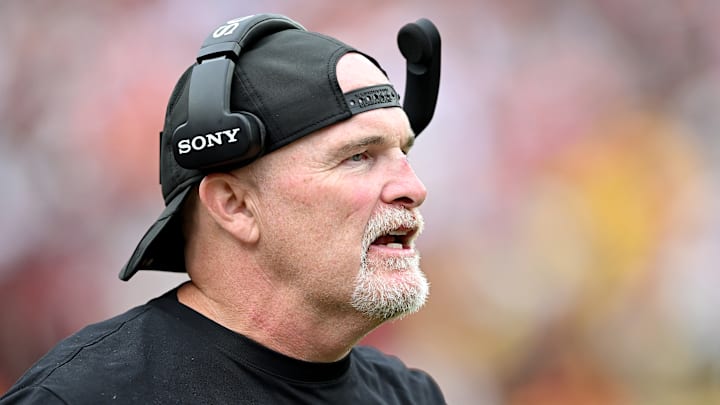 Washington Commanders head coach Dan Quinn Washington Commanders head coach Dan Quinn