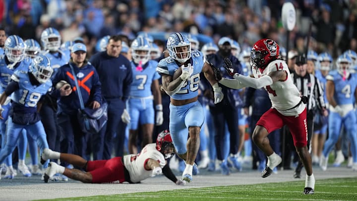 Omarion Hampton is one of the top running backs in the 2025 NFL Draft
