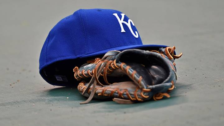 Apr 17, 2015; Kansas City, MO, USA; A general view of the hat and glove of Kansas City Royals first basemen Eric Hosmer the field prior to a game against the Oakland Athletics at Kauffman Stadium. Mandatory Credit: Peter G. Aiken-Imagn Images Apr 17, 2015; Kansas City, MO, USA; A general view of the hat and glove of Kansas City Royals first basemen Eric Hosmer the field prior to a game against the Oakland Athletics at Kauffman Stadium. Mandatory Credit: Peter G. Aiken-Imagn Images