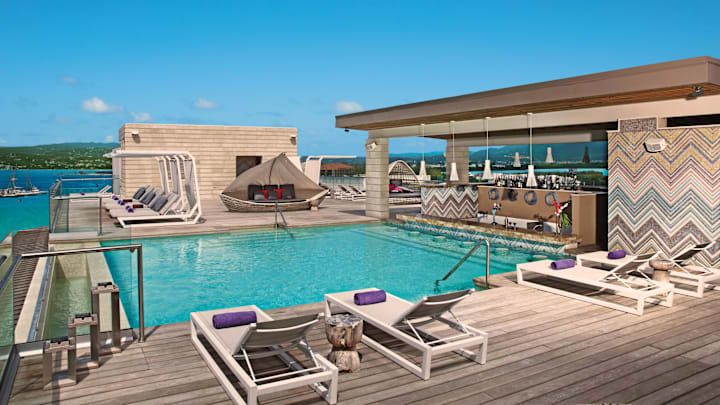 Breathless Montego Bay Resort & Spa has the only rooftop pool in Montego Bay