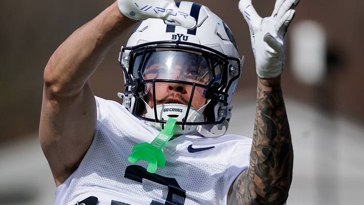 BYU wide receiver Kyler Kasper at Spring Camp BYU wide receiver Kyler Kasper at Spring Camp