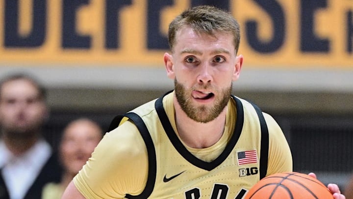 Purdue Boilermakers guard Braden Smith (3) brings the ball up court Purdue Boilermakers guard Braden Smith (3) brings the ball up court