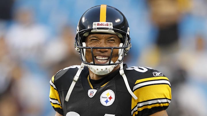 Sep, 1, 2011; Charlotte, NC, USA; Pittsburgh Steelers wide receiver Hines Ward (86) before the game at Bank of America Stadium. Mandatory Credit: Bob Donnan-Imagn Images