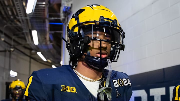 Jan 8, 2024; Houston, TX, USA; Michigan Wolverines defensive back Amorion Walker (1) against the