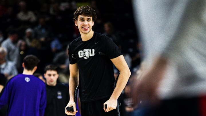 Gonzaga Bulldogs forward Braden Huff. 