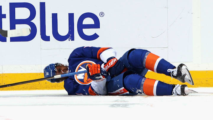 New York Islanders forward Anthony Duclair suffered a lower-body injury on Saturday night against the Montreal Canadiens.