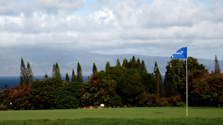 The Sentry flag at the Plantation Course at Kapalua