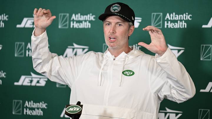 Jul 29, 2026; Florham Park, NJ, USA; New York Jets general manager Darren Mougey Mandatory Credit: John Jones-Imagn Images Jul 29, 2026; Florham Park, NJ, USA; New York Jets general manager Darren Mougey Mandatory Credit: John Jones-Imagn Images