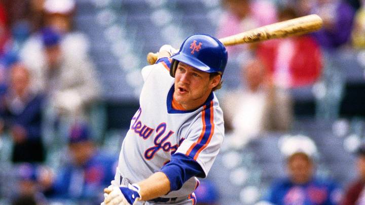 Sep 1987, Chicago, IL, USA; FILE PHOTO; New York Mets center fielder Lenny Dykstra (4) in action at the plate against the Chicago Cubs at Wrigley Field during the 1987 season. Mandatory Credit: RVR Photos-Imagn Images Sep 1987, Chicago, IL, USA; FILE PHOTO; New York Mets center fielder Lenny Dykstra (4) in action at the plate against the Chicago Cubs at Wrigley Field during the 1987 season. Mandatory Credit: RVR Photos-Imagn Images