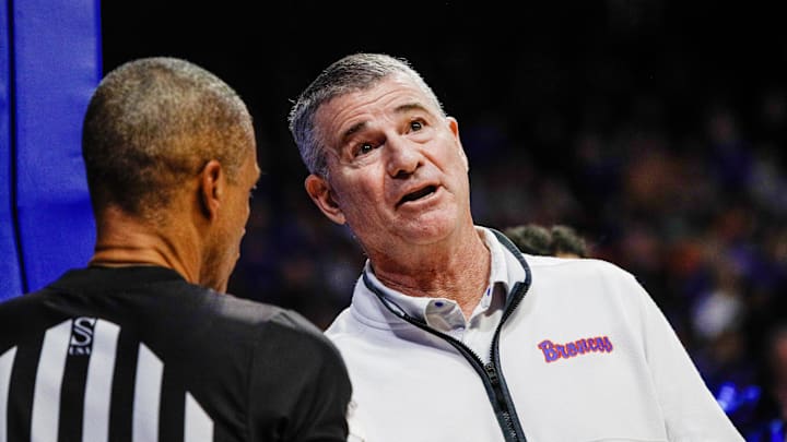 Boise State Broncos head coach Leon Rice.